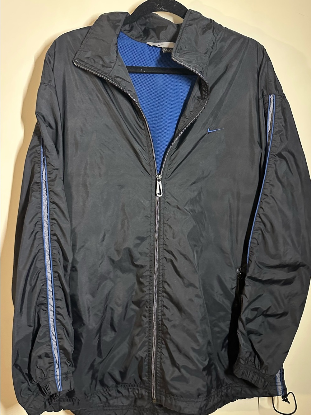 Nike Black Jacket with Blue Accents